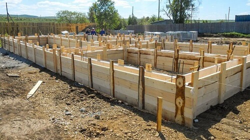 Ленточный фундамент в Пинске