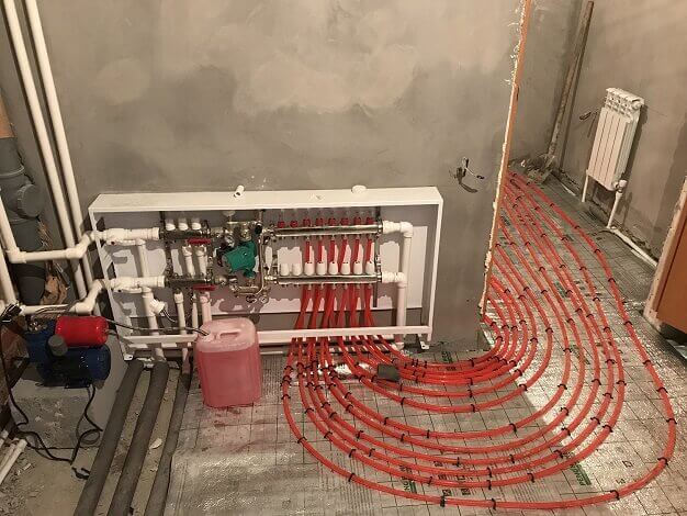 Монтаж теплого пола в Пинске