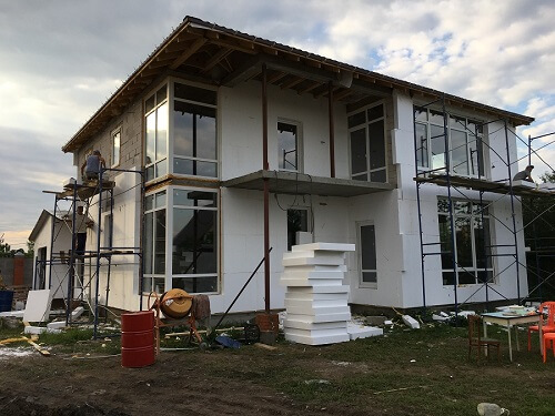 Утепление пенопластом наружных стен в Пинске