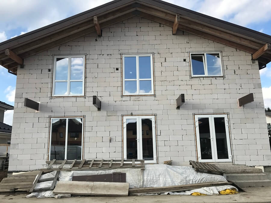 Утепление стен дома в Пинске