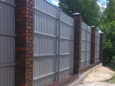 Забор из профнастила в Пинске