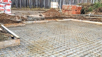 Заливка фундамента под дом в Пинске